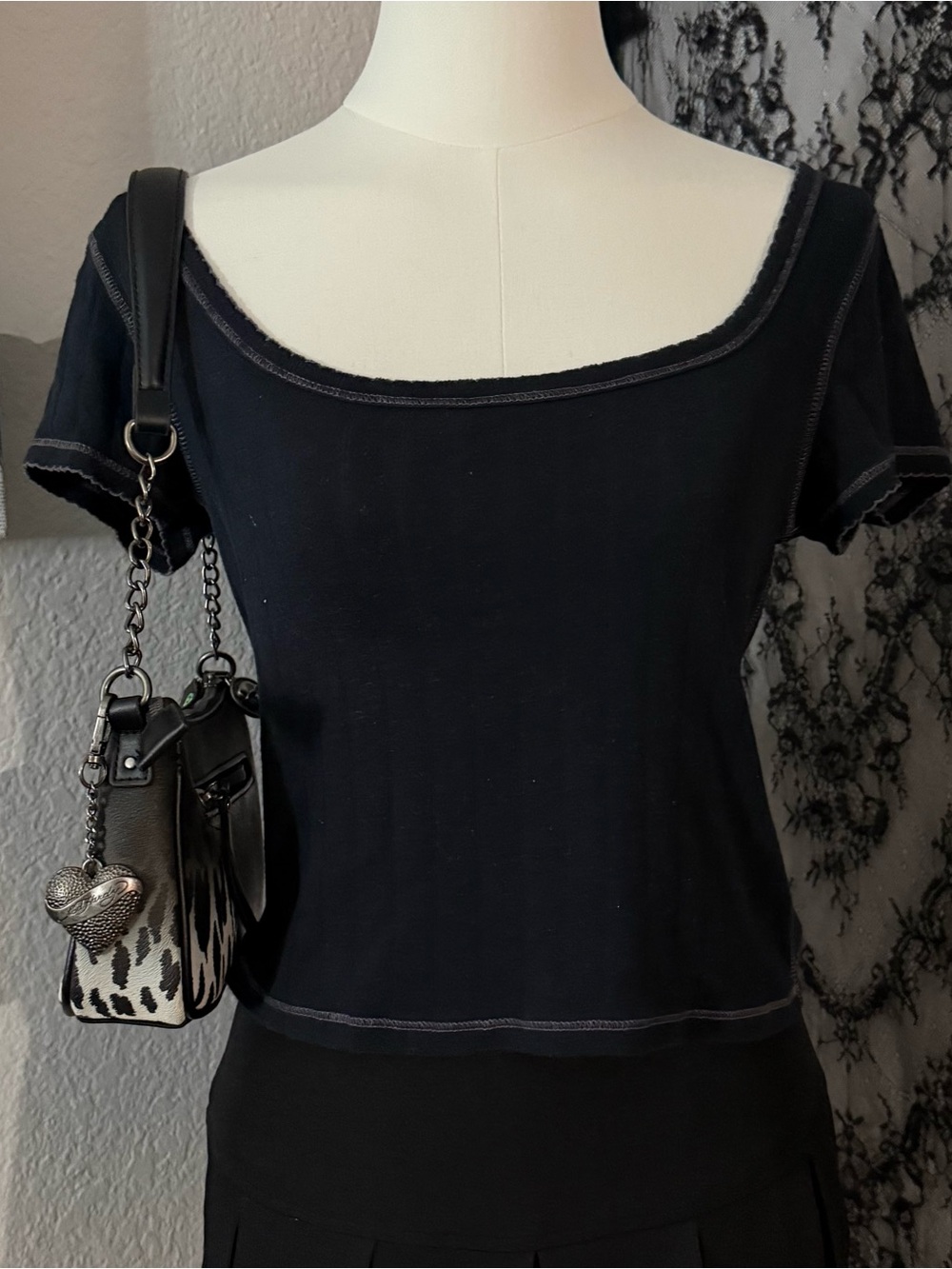 Free People End Game Pointelle Baby Tee